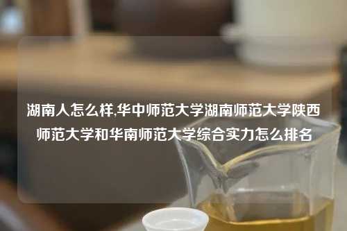 湖南人怎么样,华中师范大学湖南师范大学陕西师范大学和华南师范大学综合实力怎么排名