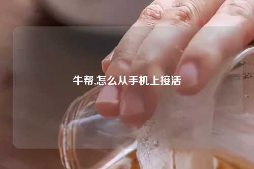 牛帮,怎么从手机上接活