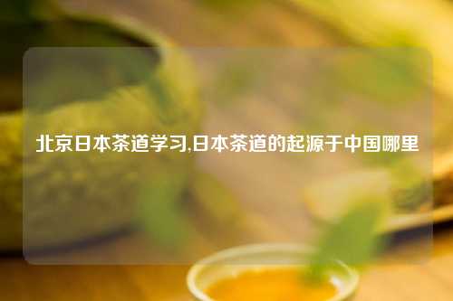 北京日本茶道学习,日本茶道的起源于中国哪里