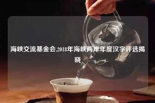 海峡交流基金会,2018年海峡两岸年度汉字评选揭晓