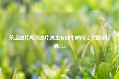 茶道图片高清图片,男生有哪个瞬间让你觉得特别man