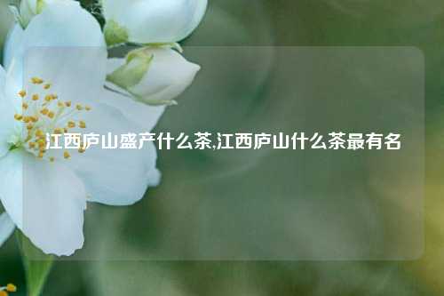 江西庐山盛产什么茶,江西庐山什么茶最有名