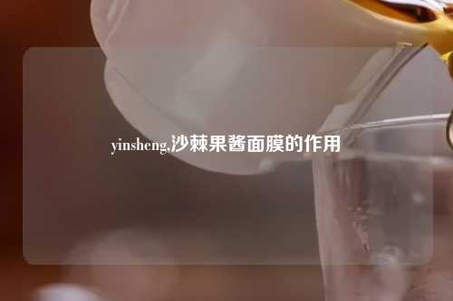yinsheng,沙棘果酱面膜的作用