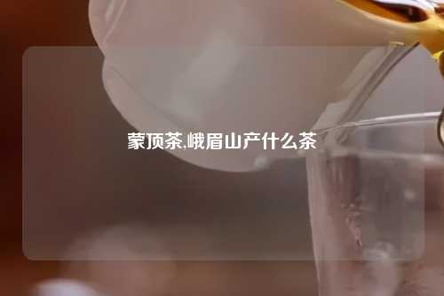 蒙顶茶,峨眉山产什么茶