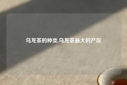 乌龙茶的种类,乌龙茶最大的产区