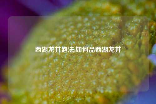 西湖龙井泡法,如何品西湖龙井
