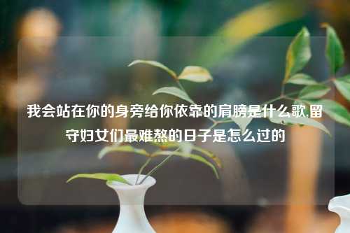 我会站在你的身旁给你依靠的肩膀是什么歌,留守妇女们最难熬的日子是怎么过的