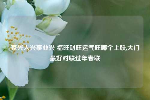 家兴人兴事业兴 福旺财旺运气旺哪个上联,大门最好对联过年春联