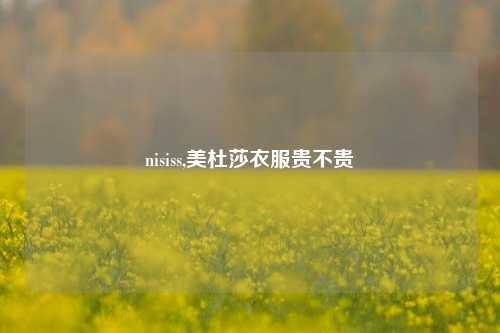 nisiss,美杜莎衣服贵不贵