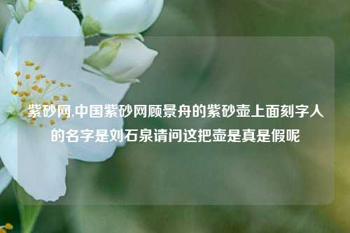 紫砂网,中国紫砂网顾景舟的紫砂壶上面刻字人的名字是刘石泉请问这把壶是真是假呢