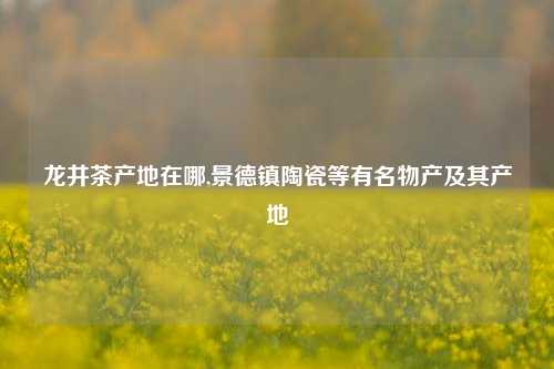 龙井茶产地在哪,景德镇陶瓷等有名物产及其产地