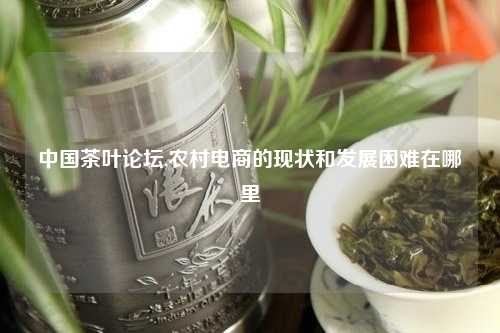中国茶叶论坛,农村电商的现状和发展困难在哪里