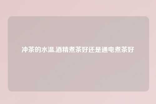 冲茶的水温,酒精煮茶好还是通电煮茶好