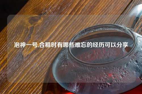泡神一号,合租时有哪些难忘的经历可以分享