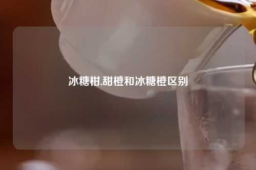 冰糖柑,甜橙和冰糖橙区别