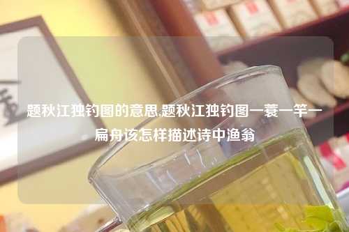 题秋江独钓图的意思,题秋江独钓图一蓑一竿一扁舟该怎样描述诗中渔翁