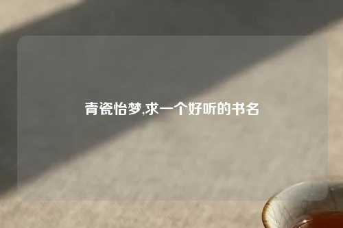青瓷怡梦,求一个好听的书名