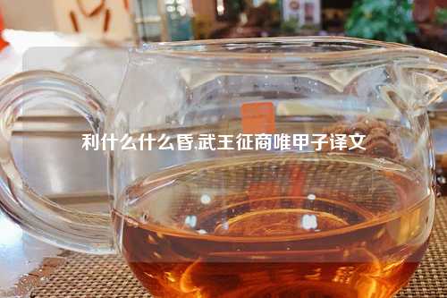 利什么什么昏,武王征商唯甲子译文