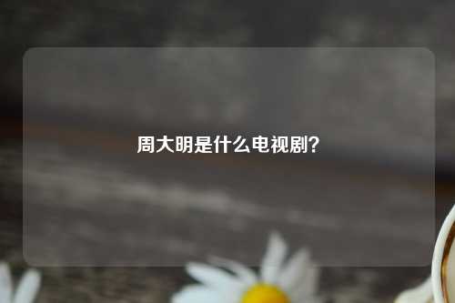 周大明是什么电视剧？