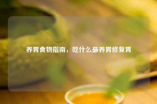 养胃食物指南，吃什么最养胃修复胃