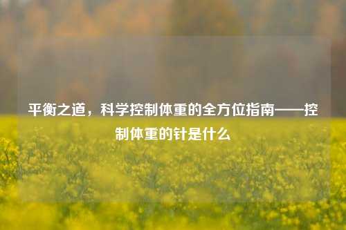 平衡之道，科学控制体重的全方位指南——控制体重的针是什么
