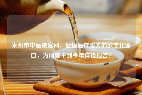 泰州市中医院官网，便捷医疗服务的数字化窗口，为何查不到今年体检报告？