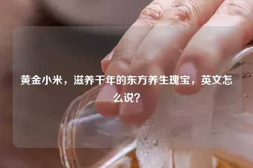 黄金小米，滋养千年的东方养生瑰宝，英文怎么说？