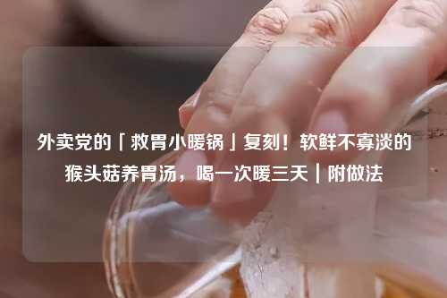 外卖党的「救胃小暖锅」复刻！软鲜不寡淡的猴头菇养胃汤，喝一次暖三天｜附做法