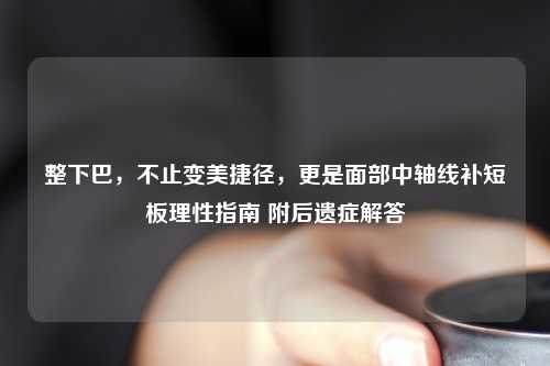 整下巴，不止变美捷径，更是面部中轴线补短板理性指南 附后遗症解答