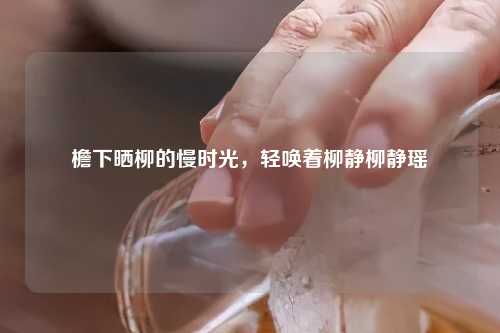 檐下晒柳的慢时光，轻唤着柳静柳静瑶