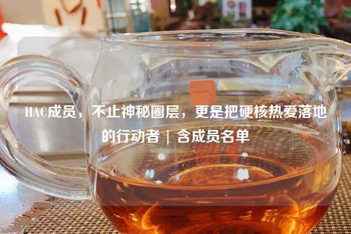HAC成员，不止神秘圈层，更是把硬核热爱落地的行动者 | 含成员名单