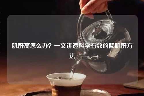 肌酐高怎么办？一文讲透科学有效的降肌酐     