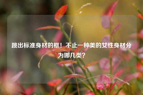 跳出标准身材的框！不止一种美的女性身材分为哪几类？