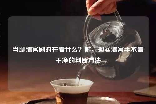 当聊清宫剧时在看什么？附，现实清宫手术清干净的判断     