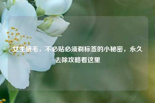 女生腋毛，不必贴必须剃标签的小秘密，永久去除攻略看这里