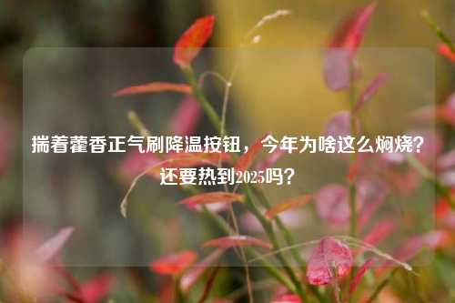 揣着藿香正气刷降温按钮，今年为啥这么焖烧？还要热到2025吗？