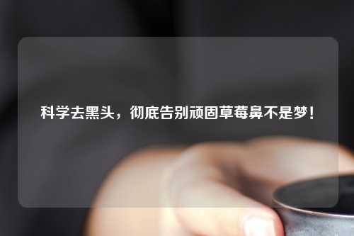 科学去黑头，彻底告别顽固草莓鼻不是梦！