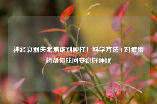 神经衰弱失眠焦虑别硬扛！科学     +对症用药帮你找回安稳好睡眠