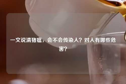 一文说清猪瘟，会不会传染人？对人有哪些危害？
