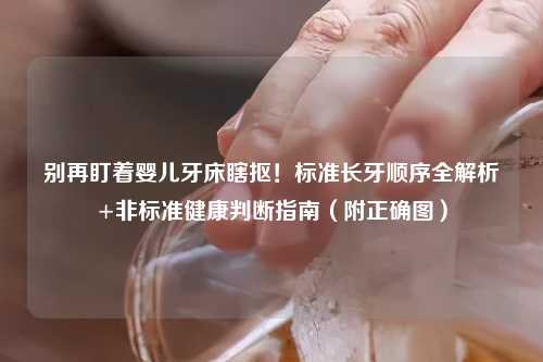 别再盯着婴儿牙床瞎抠！标准长牙顺序全解析+非标准健康判断指南（附正确图）