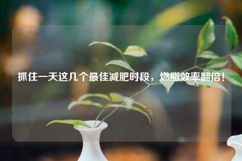 抓住一天这几个更佳减肥时段，燃脂效率翻倍！