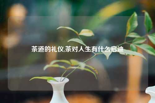 茶道的礼仪,茶对人生有什么启迪