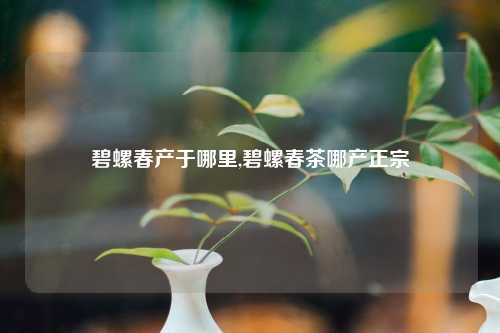碧螺春产于哪里,碧螺春茶哪产正宗